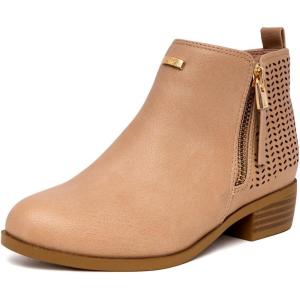 Nautica Kids Girls Ankle Bootie With Side Buckle and Zipper, Dress Boot -For Youth & Toddler (Toddler/Little/Big Kids)(Inara Blush)
