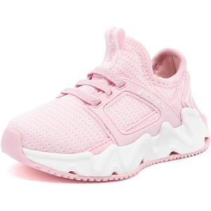 Nautica Kids Running Sneakers | Comfortable Shoes for Boys and Girls | Sizes for Big & Little Kids -(Lace-Up/Bungee) Manalapin(Ballerina White)