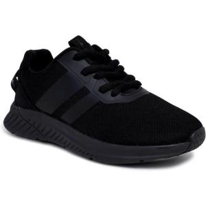 Nautica Kids Running Sneakers | Comfortable Shoes for Boys and Girls | Sizes for Big & Little Kids -(Lace-Up/Bungee) Manalapin(Black Mono-manalapin)