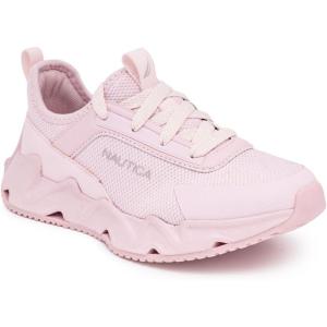 Nautica Kids Running Sneakers | Comfortable Shoes for Boys and Girls | Sizes for Big & Little Kids -(Lace-Up/Bungee) Manalapin(Pink Tonal)