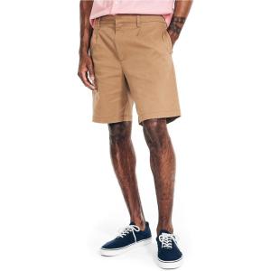 Nautica Men’s 8.5″ Pleated Short(Oyster Brown)