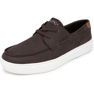 Nautica Men’s Boat Shoe Casual Loafers Comfort Sneaker – Walking Moccasin (Slip-On/Lace-Up)(Brown-ankar)