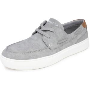 Nautica Men’s Boat Shoe Casual Loafers Comfort Sneaker – Walking Moccasin (Slip-On/Lace-Up)(Grey-ankar)