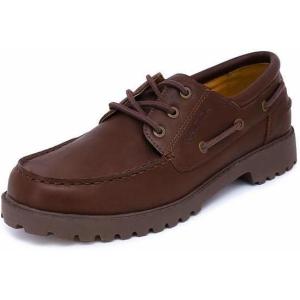 Nautica Men’s Casual Boat Shoes, Moc-Toe Loafers with Cushioned Insole, Deck Fashion Sneaker(Cognac)