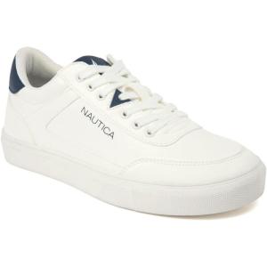 Nautica Men’s Casual Shoe, Classic Lace-Up Low Top Loafer, Fashion Sneaker – in Medium & Wide Width Sizes(White-jansen)