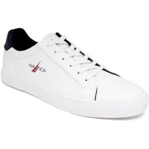 Nautica Men’s Casual Shoe, Classic Lace-Up Low Top Loafer, Fashion Sneaker – in Medium & Wide Width Sizes(White-myton 2)
