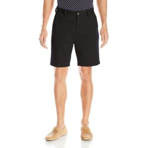 Nautica Men’s Cotton Twill Flat Front Chino Short(True Black 2)