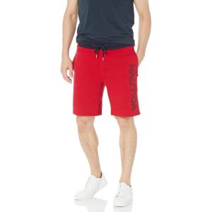 Nautica Men’s Fleece Knit Logo Shorts(Nautica Red)