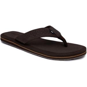 Nautica Men’s Flip Flop Shower Sandals Slides – Comfortable Waterproof Beach Footwear Slip-On Thong (Medium/Wide Width)(Brown-tidor)