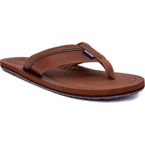 Nautica Men’s Flip Flop Shower Sandals Slides – Comfortable Waterproof Beach Footwear Slip-On Thong (Medium/Wide Width)(Tan Brown-latmon)