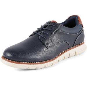 Nautica Men’s Knit Dress Oxford Dress Sneakers: Breathable, Stylish, Lightweight & Comfortable – Ideal for Business or Walking(Navy-eliam)