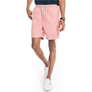 Nautica Men’s Men’s 7″ Classic Fit Boardwalk Shorts(Mineral Red)