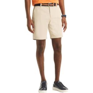 Nautica Mens Nautica 8.5″ Deck Short(Beige Stone)