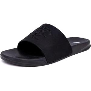 Nautica Men’s Open Toe Slide Sandals – Comfortable Indoor & Outdoor Shower Slippers(Black Mono Porter)