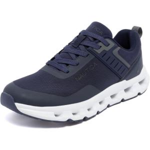 Nautica Mens Running Sneakers Sport Fashion Lace-Up Athletic Soft Shoes for Gym Tennis Men – Cushioned, Breathable, Lightweight & Comfortable(Navy Charcoal-bolang)
