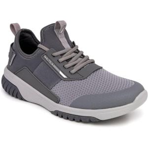 Nautica Men’s Sneakers: Athletic, Comfortable, Casual Lace-Up Fashion Walking Shoes(Grey Mix Geoff)