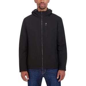 Nautica Men’s Transitional Sherpa Lined Hooded Jacket(Ebony)