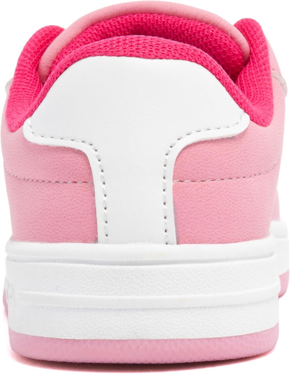 imageNautica Boys Girls Casual Fashion Shoes Comfortable Soccer Classic Walking Tennis Sneakers for Kids Breathable Lightweight amp Flexible Lace UpBungeePink Neon Pinkscottford