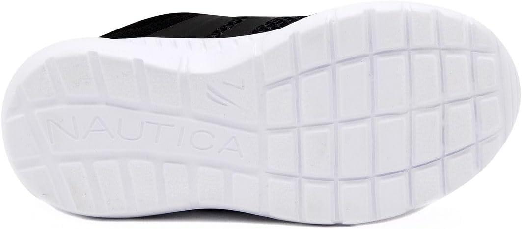 imageNautica Kids Fashion Sneaker Athletic Running Shoe with One Strap Boys GirlsToddlerLittle KidBlack Blue