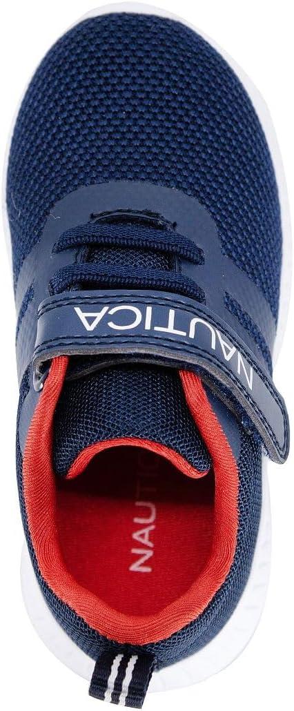 imageNautica Kids Fashion Sneaker Athletic Running Shoe with One Strap Boys GirlsToddlerLittle KidNavy White