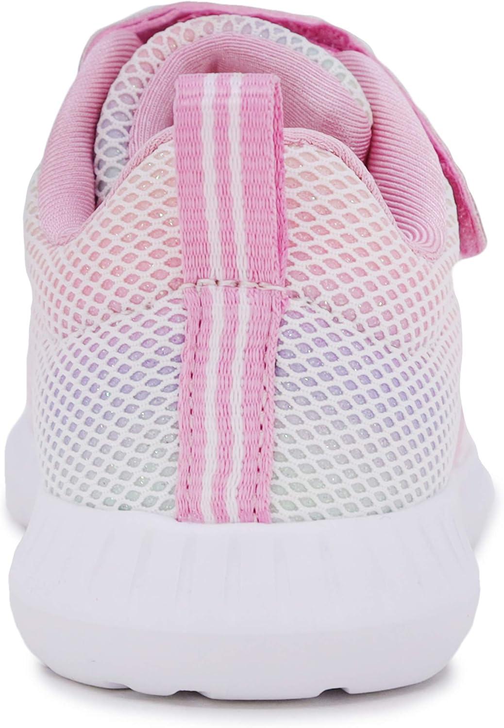 imageNautica Kids Fashion Sneaker Athletic Running Shoe with One Strap Boys GirlsToddlerLittle KidRainbow Sparkle