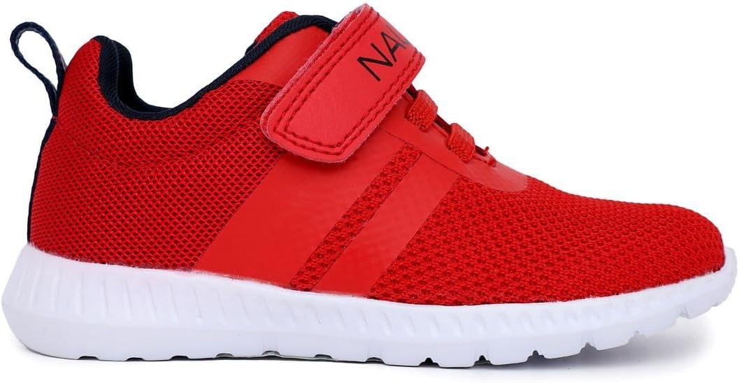 imageNautica Kids Fashion Sneaker Athletic Running Shoe with One Strap Boys GirlsToddlerLittle KidRed