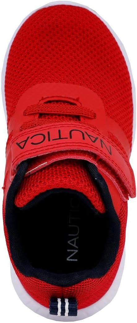 imageNautica Kids Fashion Sneaker Athletic Running Shoe with One Strap Boys GirlsToddlerLittle KidRed