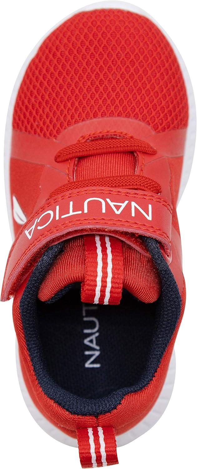 imageNautica Kids Fashion Sneaker Athletic Running Shoe with One Strap Boys GirlsToddlerLittle KidRed Meshjurnee