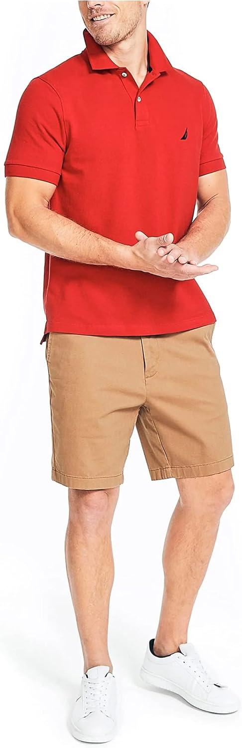 imageNautica Mens Nautica Classic Fit Deck PoloBiking Red