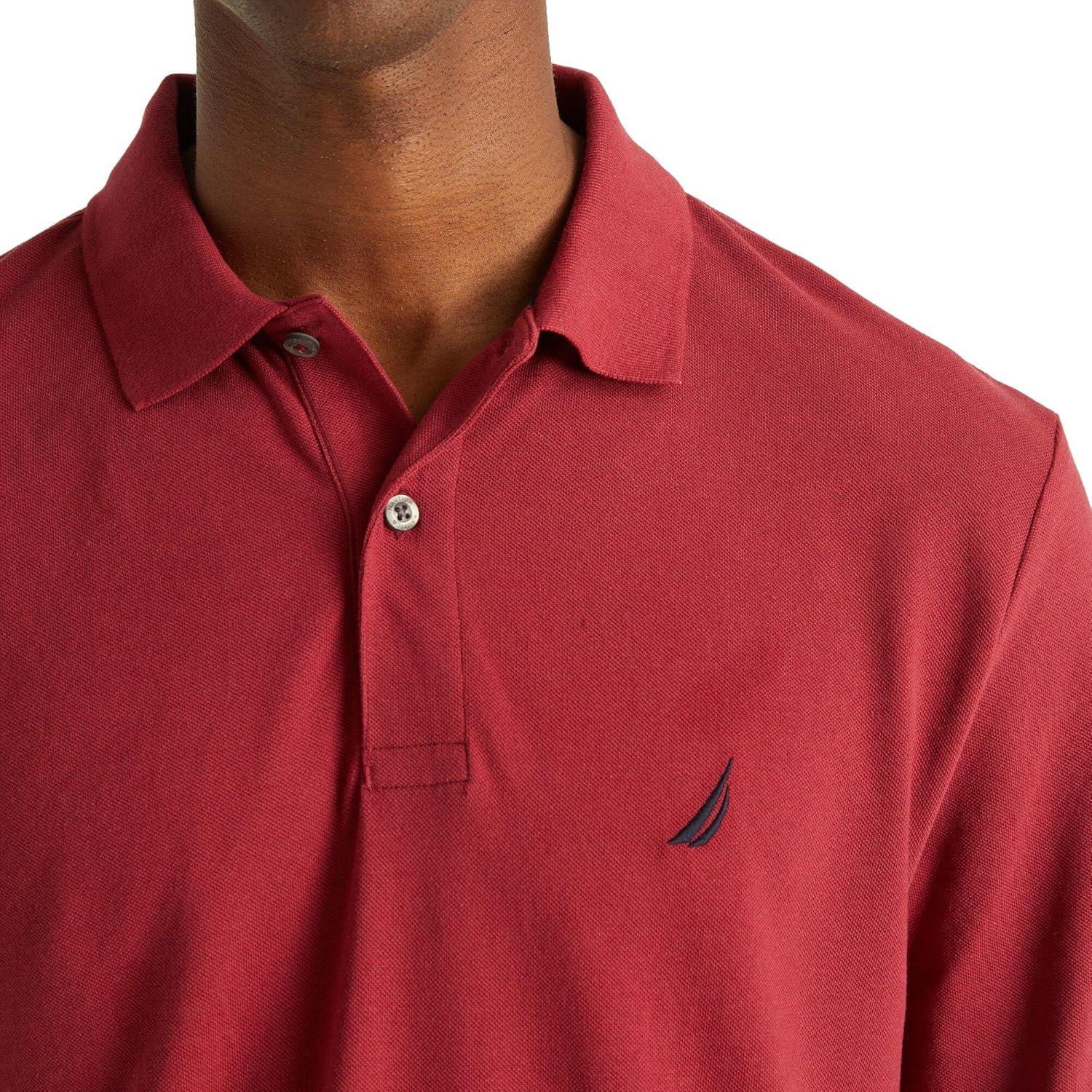 imageNautica Mens Nautica Classic Fit LongSleeve Deck PoloNautica Classic Fit LongSleeve Deck PoloAutumnberry