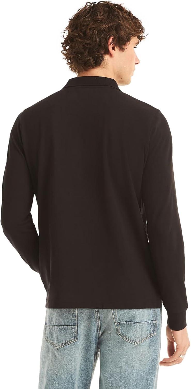 imageNautica Mens Nautica Classic Fit LongSleeve Deck PoloNautica Classic Fit LongSleeve Deck PoloLuxury Black