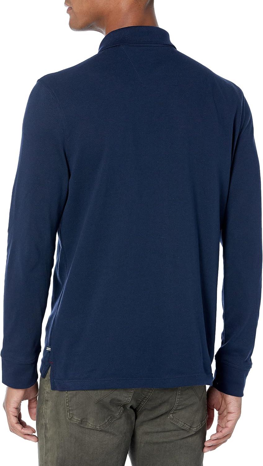imageNautica Mens Nautica Classic Fit LongSleeve Deck PoloNautica Classic Fit LongSleeve Deck PoloNavy