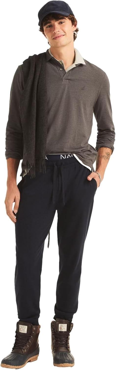 imageNautica Mens Nautica Classic Fit LongSleeve Deck PoloNautica Classic Fit LongSleeve Deck PoloNew Charcoal Heather
