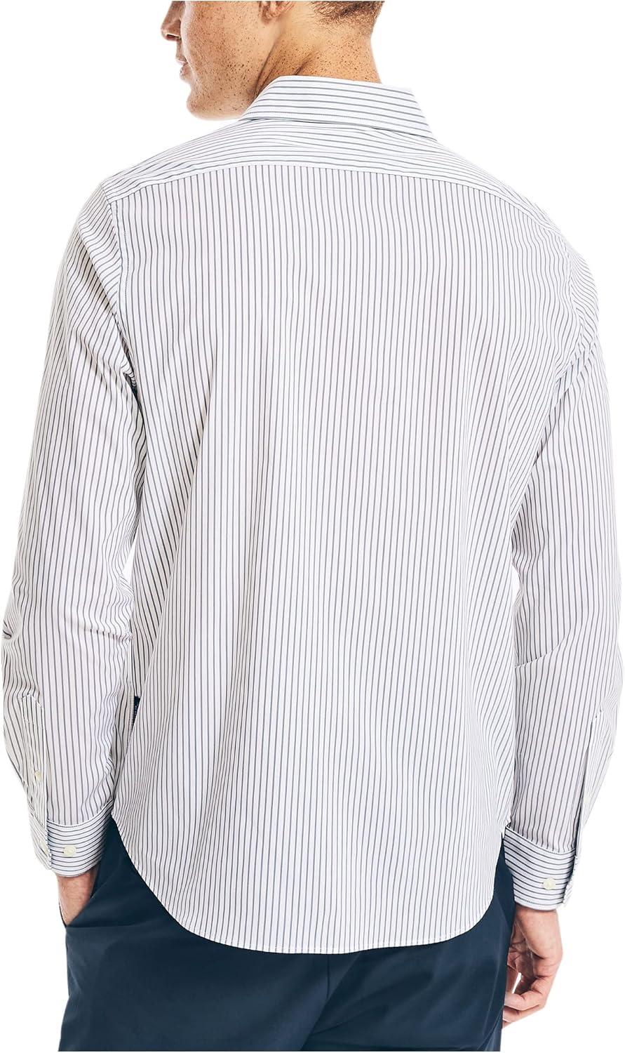 imageNautica Mens Navtech Striped ShirtBright White