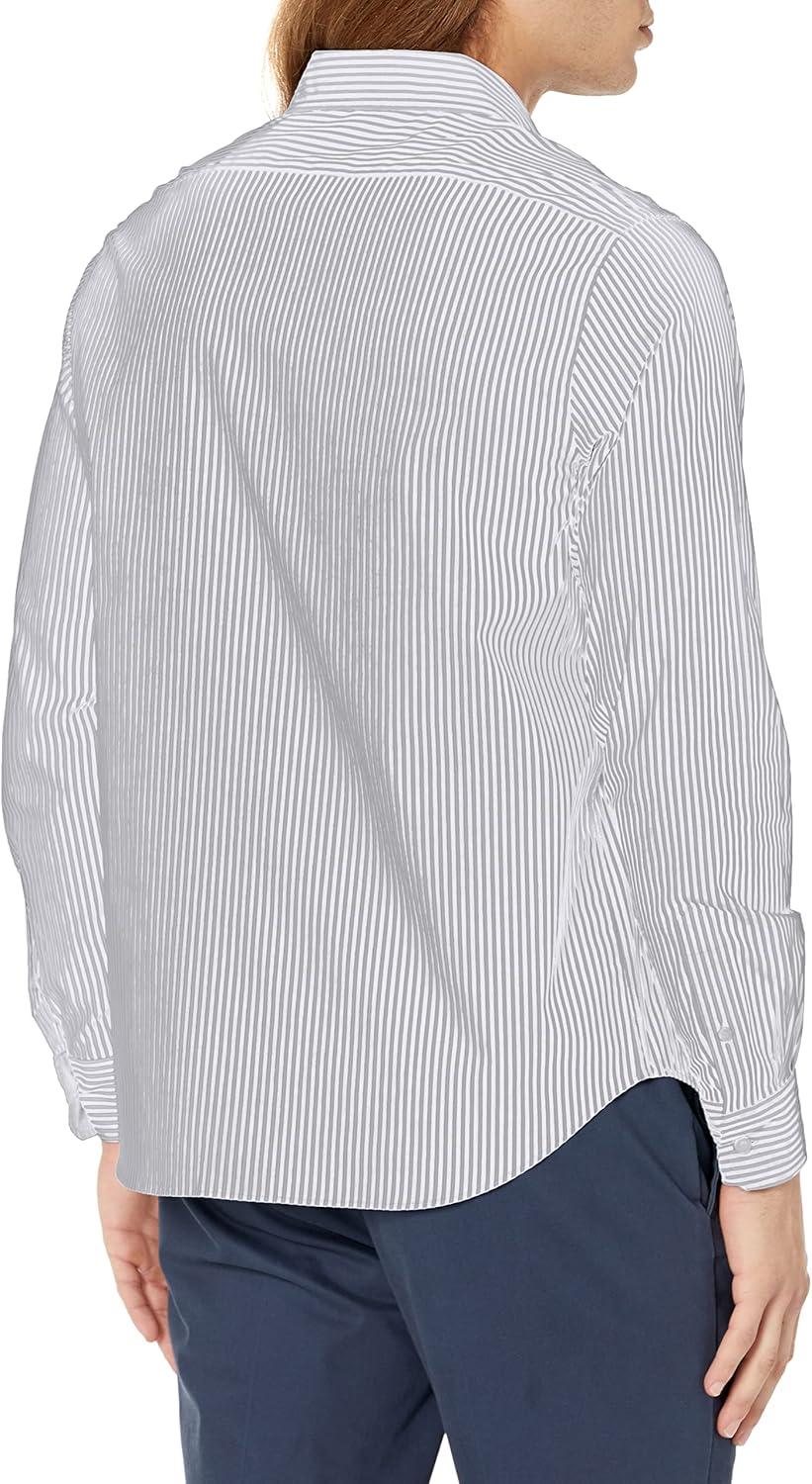 imageNautica Mens Navtech Striped ShirtBright White
