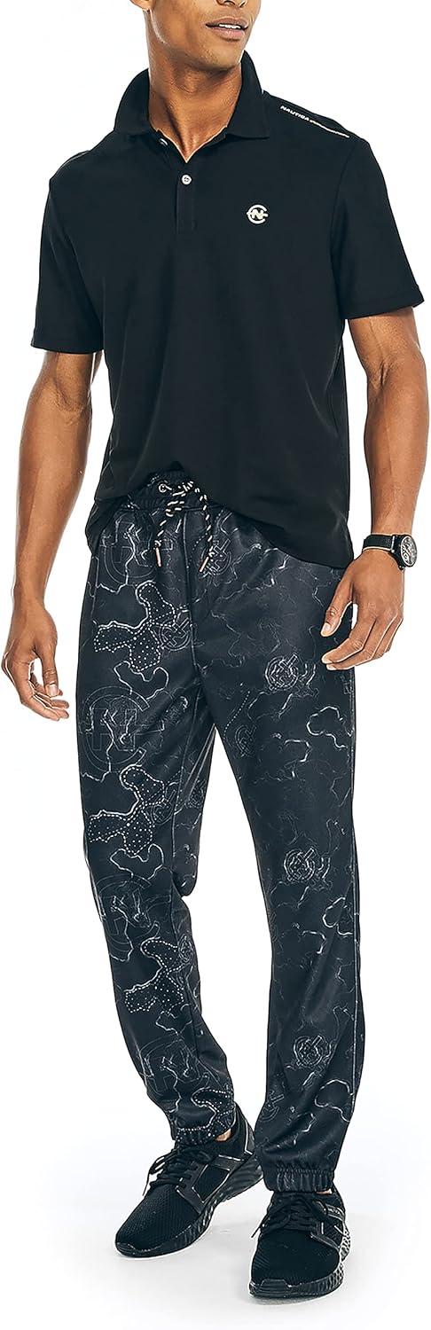 imageNautica Mens Sustainably Crafted Classic Fit PoloBlack