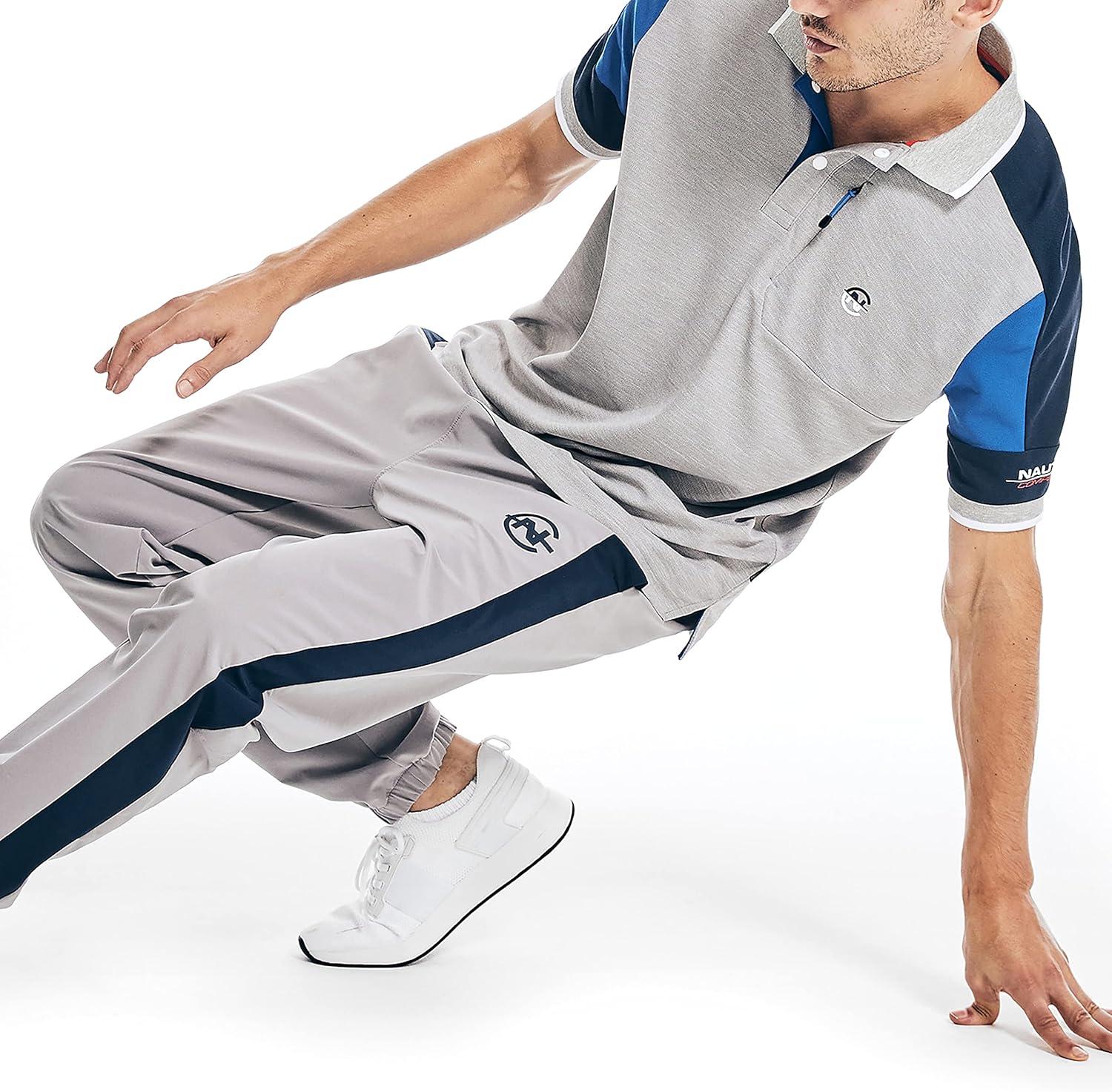 imageNautica Mens Sustainably Crafted Classic Fit PoloGrey Heather