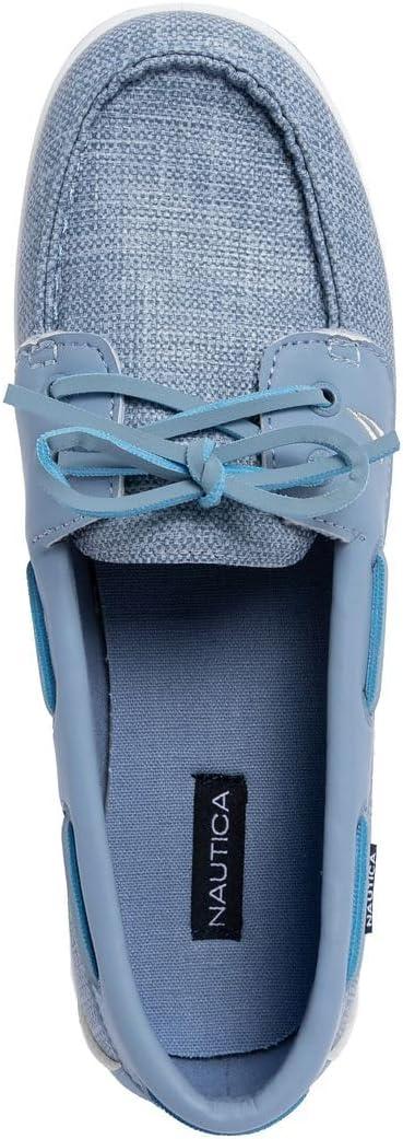 imageNautica Womens Casual Boat Shoes MocToe Loafers with Cushioned Insole Deck Fashion SneakerDusty Blue