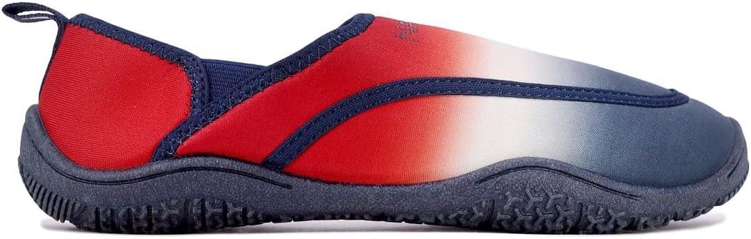 imageNautica Womens Water Shoes Barefoot Swim amp Beach Footwear for Pool Surf and Summer Activities QuickDry Aqua Sports ShoesRed White Blue Ombre