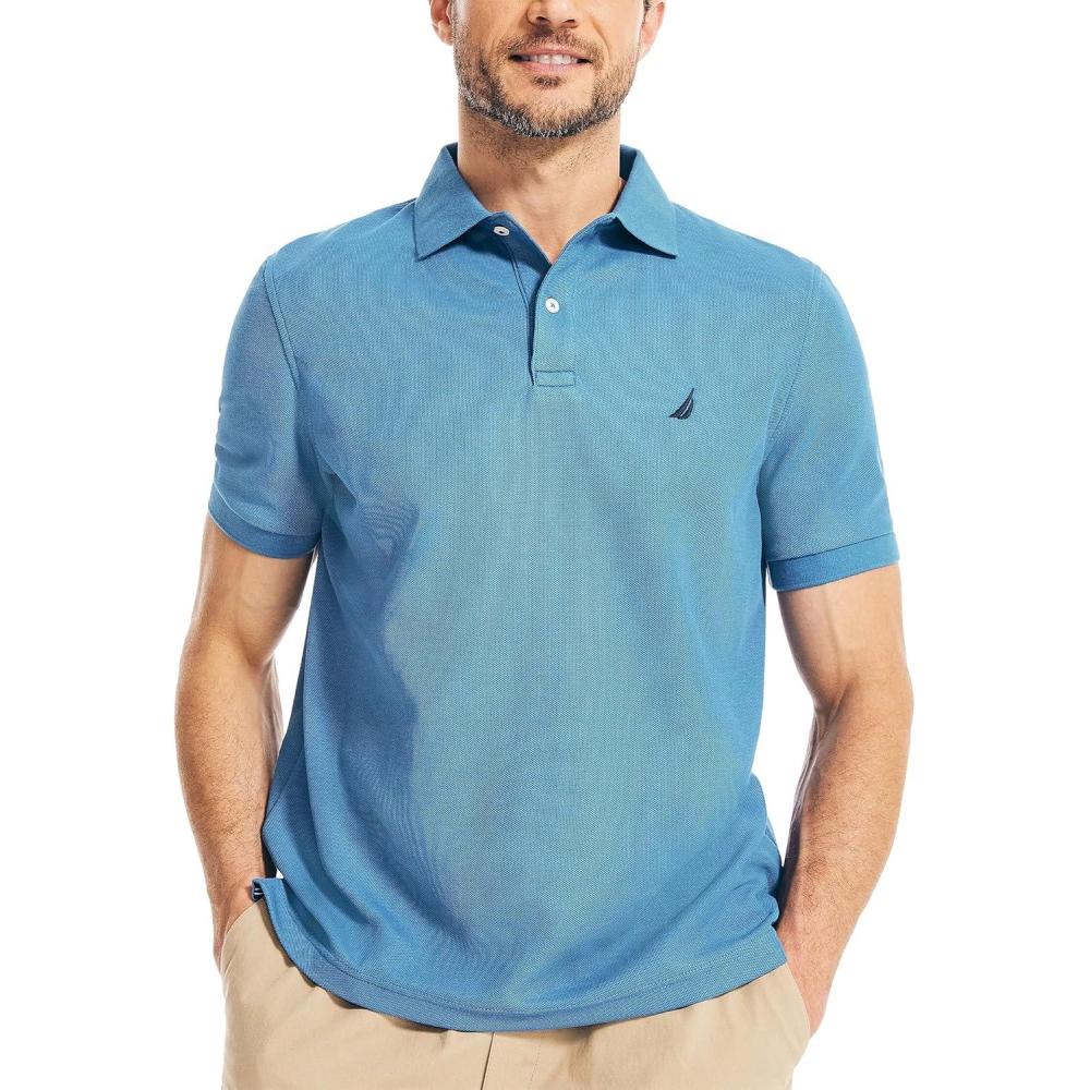imageNautica Mens Nautica Classic Fit Deck PoloDelft