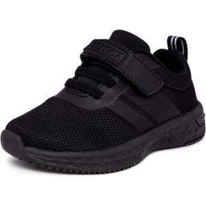 Nautica Kids Fashion Sneaker Athletic Running Shoe with One Strap |Boys – Girls|(Toddler/Little Kid)(Black Mono-breck)
