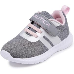 Nautica Kids Fashion Sneaker Athletic Running Shoe with One Strap |Boys – Girls|(Toddler/Little Kid)(Grey Heather)
