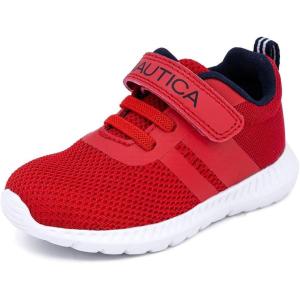 Nautica Kids Fashion Sneaker Athletic Running Shoe with One Strap |Boys – Girls|(Toddler/Little Kid)(Red)