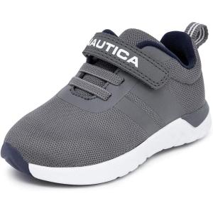 Nautica Kids Fashion Sneaker Athletic Running Shoe with One Strap |Boys – Girls|(Toddler/Little Kid)(Storm Mesh Navy)