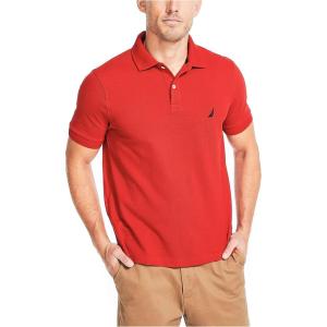Nautica Men’s Nautica Classic Fit Deck Polo(Biking Red)