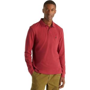 Nautica Mens Nautica Classic Fit Long-Sleeve Deck PoloNautica Classic Fit Long-Sleeve Deck Polo(Autumn-berry)