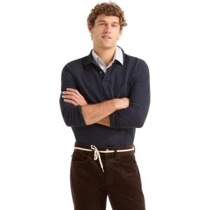 Nautica Mens Nautica Classic Fit Long-Sleeve Deck PoloNautica Classic Fit Long-Sleeve Deck Polo(French Navy)
