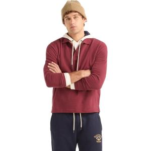 Nautica Mens Nautica Classic Fit Long-Sleeve Deck PoloNautica Classic Fit Long-Sleeve Deck Polo(Oxblood Red)