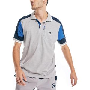 Nautica Men’s Sustainably Crafted Classic Fit Polo(Grey Heather)