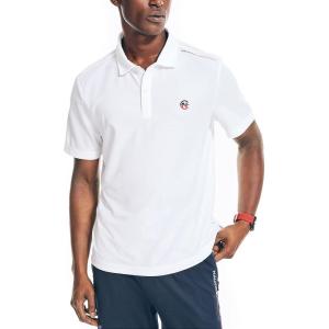 Nautica Men’s Sustainably Crafted Classic Fit Polo(White)